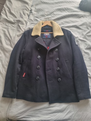 Mens superdry pea coat - pea, with