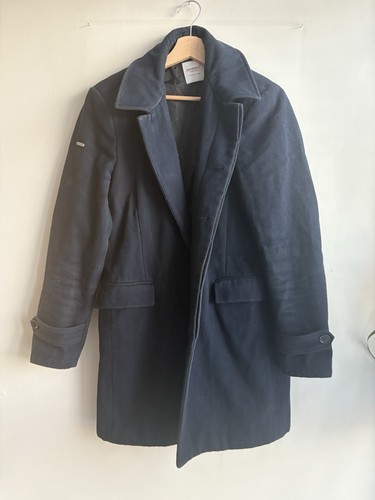 Superdry men navy pea coat - navy,
