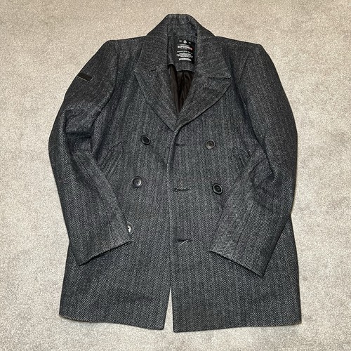 Superdry tweed herringbone - herringbone, pea