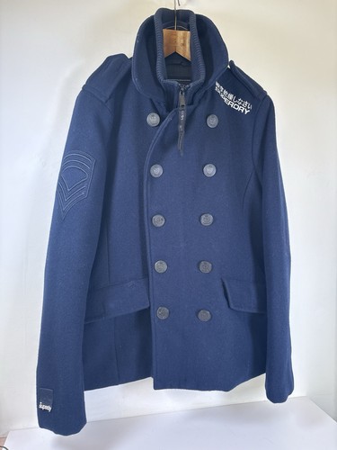 Superdry pea coat - coat, men’s