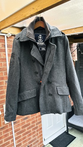 Superdry men pea coat - superdry,