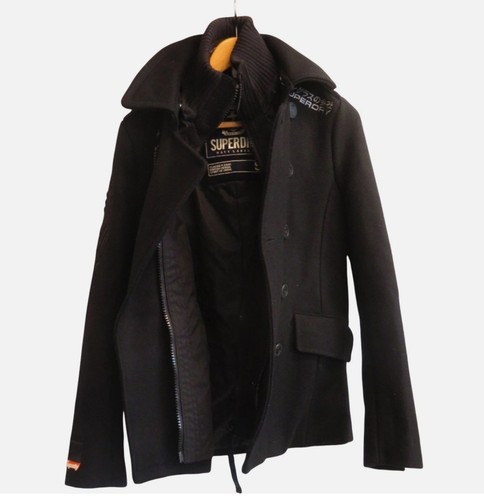 Superdry navy label peacoat - label,