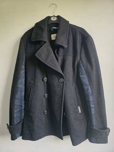 Superdry men pea coat - men's, m