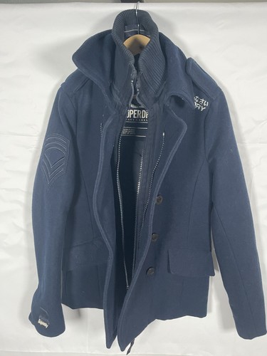 Superdry navy label - pea,
