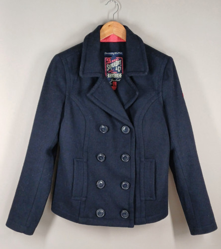 Superdry pea coat - pea, large