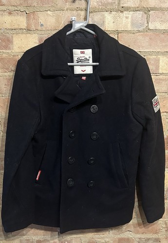 Superdry rookie pea coat size - pea,