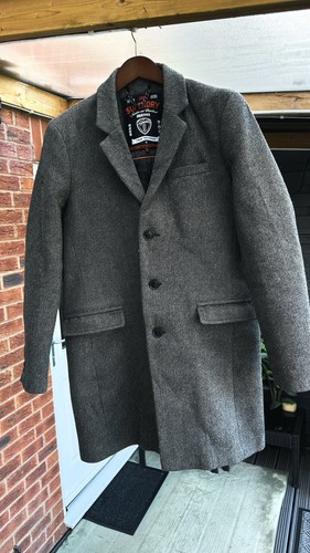 Superdry men pea coat true - pea,