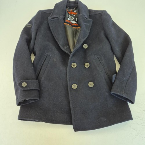 Superdry pea coat - pea, blue